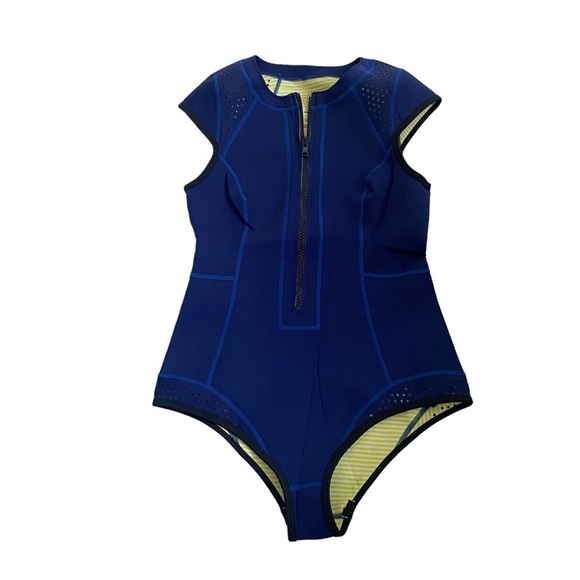 DUSKII one piece scuba swimsuit one piece blue M medium surf wetsuit - Picture 2 of 11